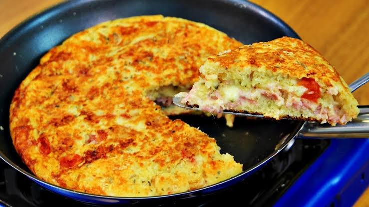 Torta de frigideira muita rápida e muito fácil