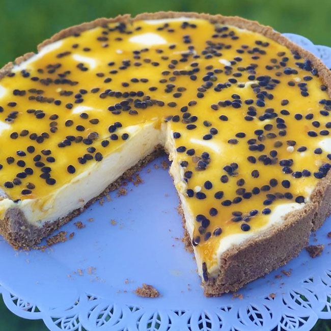 Torta de maracujá com biscoito muito fácil