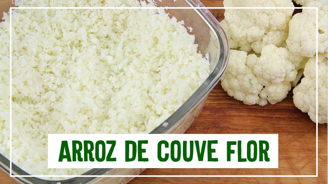 Arroz de couve-flor muito fácil e rápido