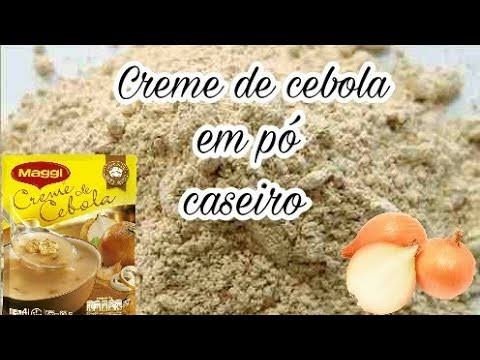 Creme de cebola em pó caseiro