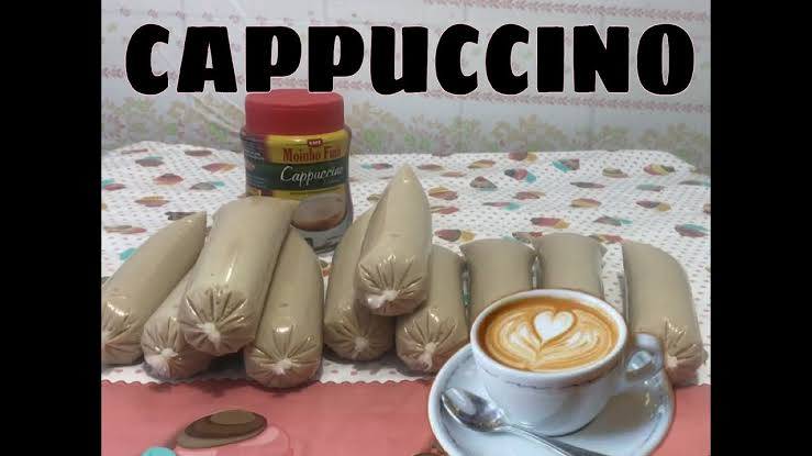 Geladinho de cappuccino delicioso