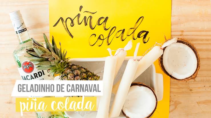 Geladinho de pinã colada para animar seu carnaval