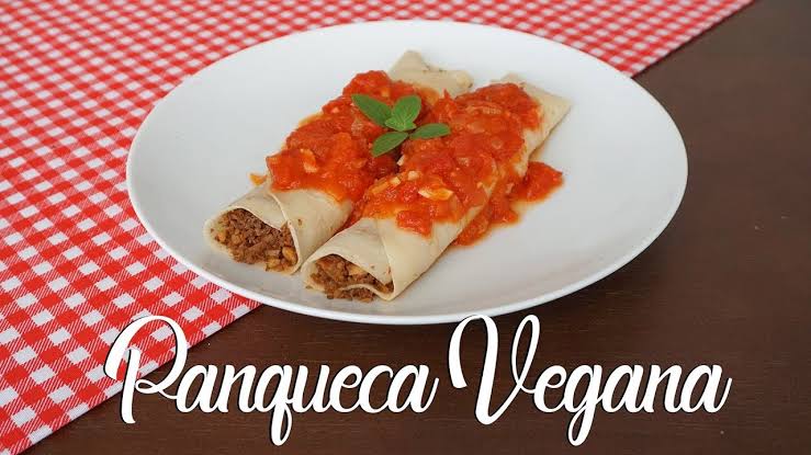 Panqueca salgada vegetariana deliciosa