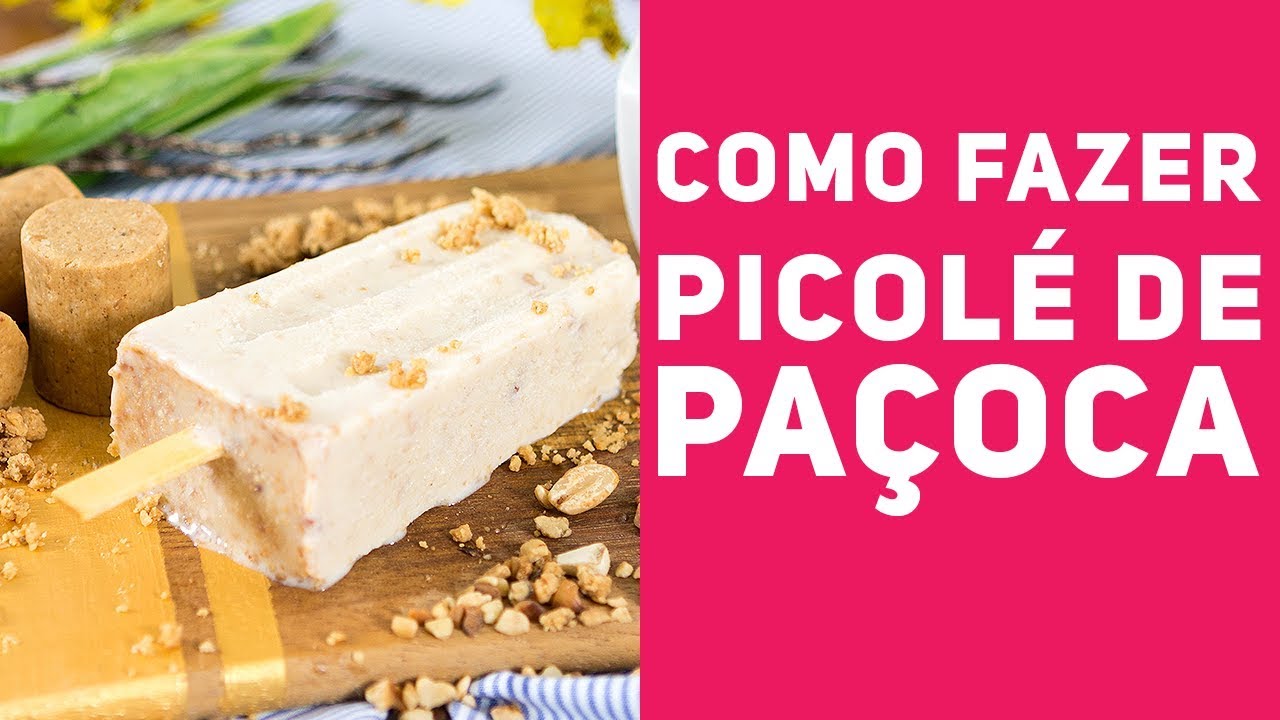 Picolé de paçoquinha