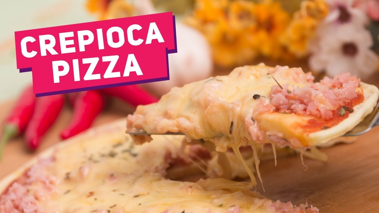 Pizza de crepioca caseira