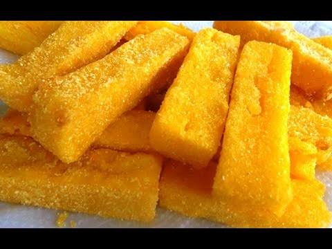 Polenta crocante sem fritura deliciosa