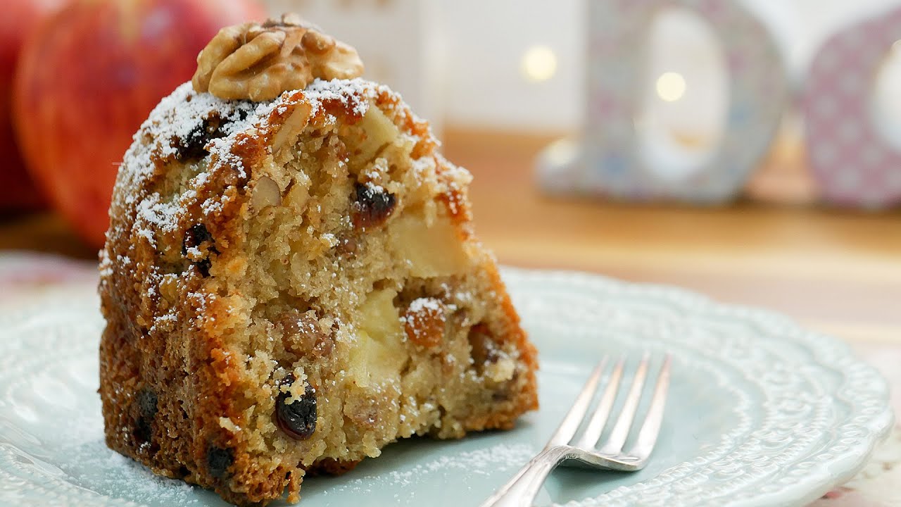 Receita de bolo de maça com passas sensacional