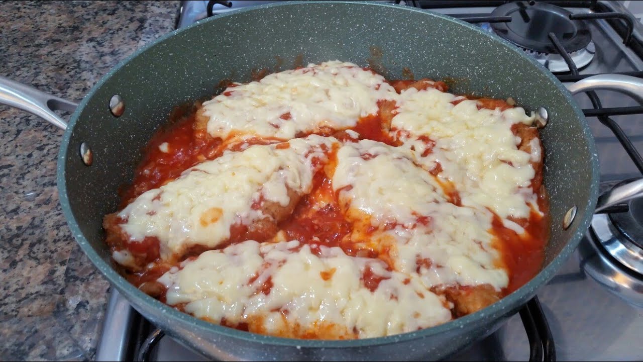 Receita de parmegiana de frigideira rápido e fácil