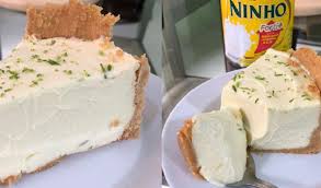 Torta de limão com leite ninho