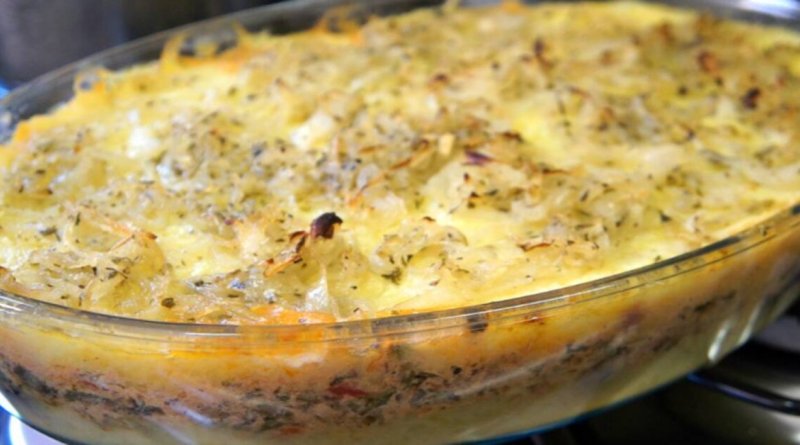 Bacalhau cremoso com purê de batatas delicioso