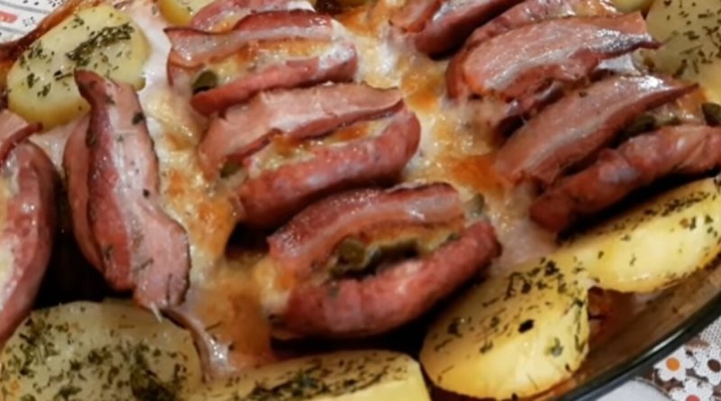 Linguiça recheada ao forno fácil e delicioso faça agora e surpreenda