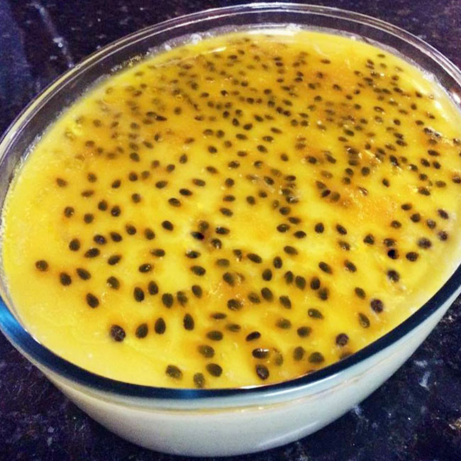 Mousse de maracujá sem leite condensado