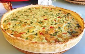 Quiche de  cream cracker e legumes leve e delicioso