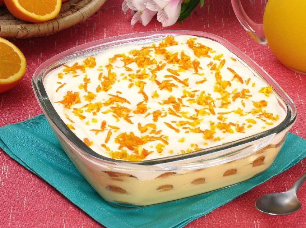 Receita de pavê de laranja simples