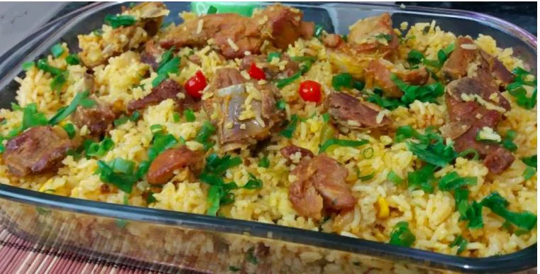 Receita deliciosa de arroz caipira fácil e muito pratico de fazer