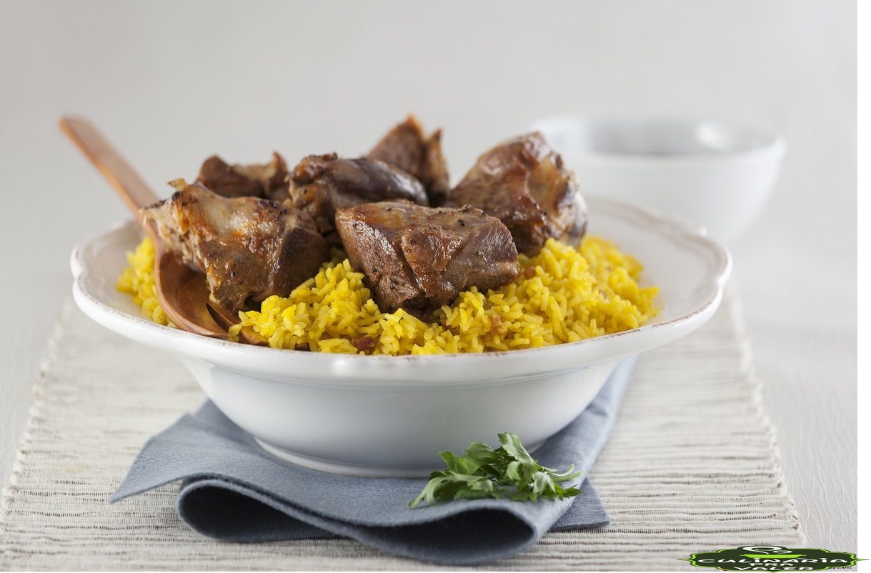 Receita de arroz com cabrito