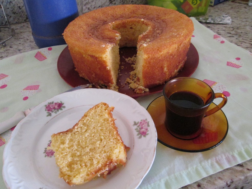 Receita de bolo de fubá caipira