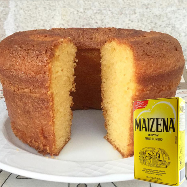 Receita de bolo de fuba com maisena simples