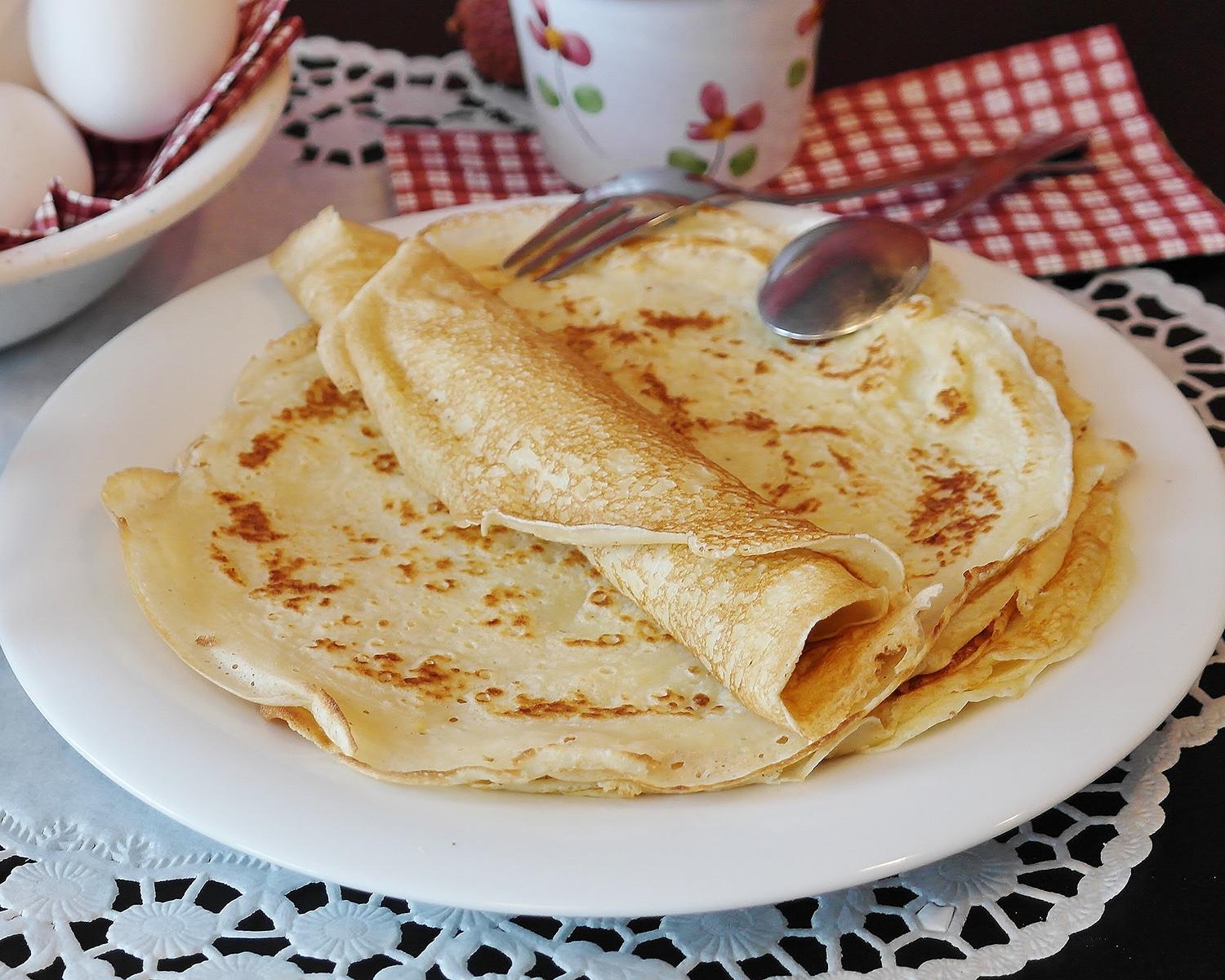 Receita de massa básica para crepe