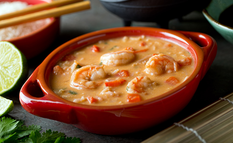 Receita de sopa de peixe e camarão fácil