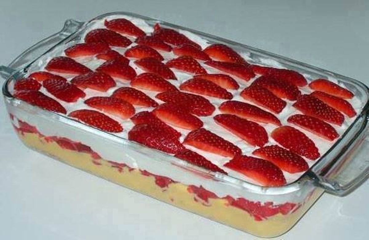 Receita de torta gelada de morango