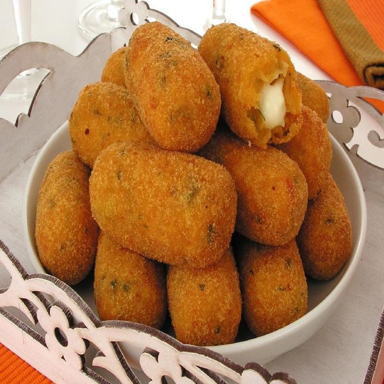 Croquete de camarão com catupiry fica divino