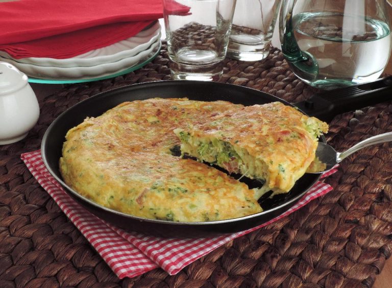 Omelete de brócolis pratico