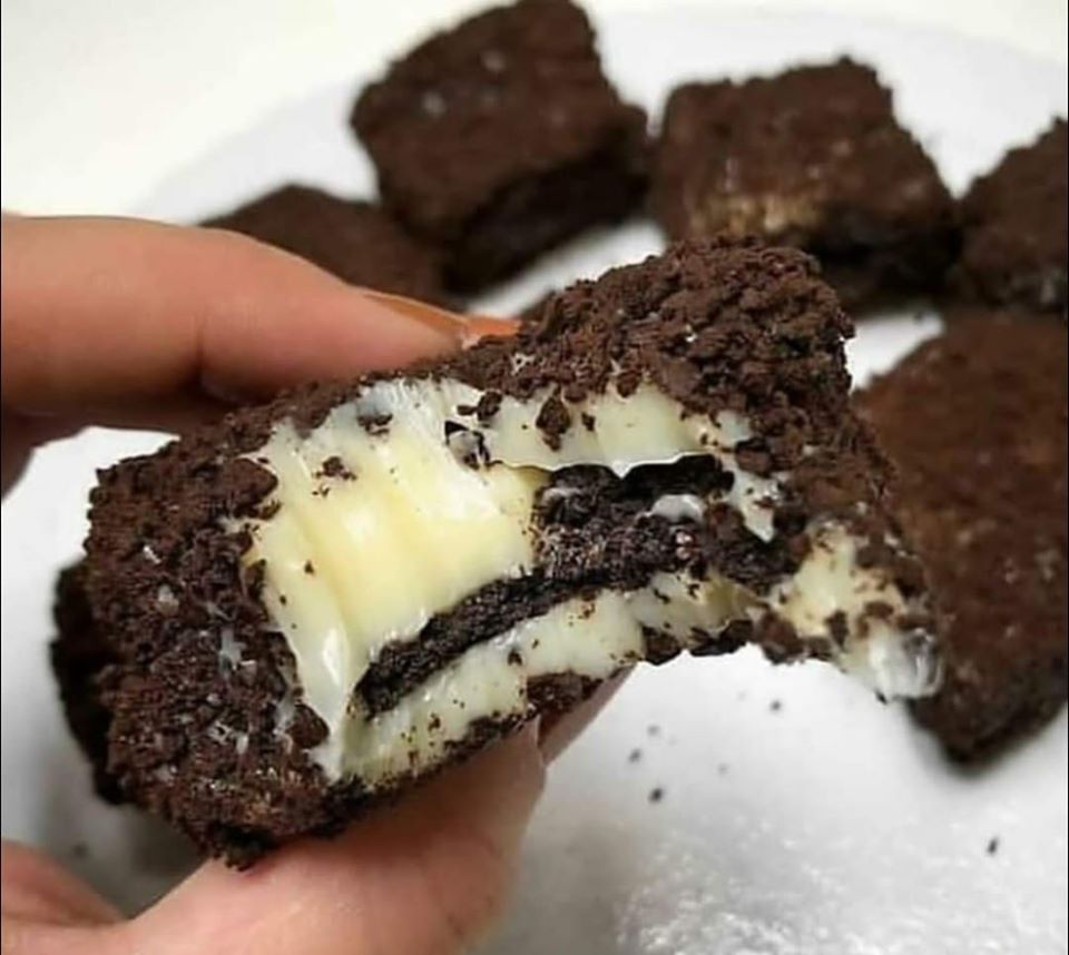 Palha italiana de leite ninho com oreo