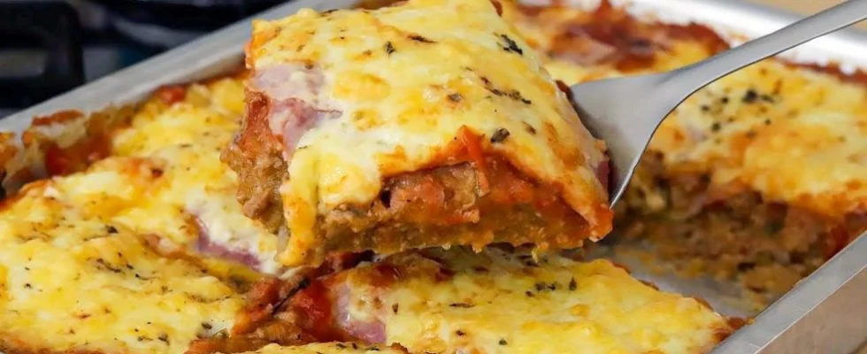 Parmigiana de carne moída rápido para matar aquela fome