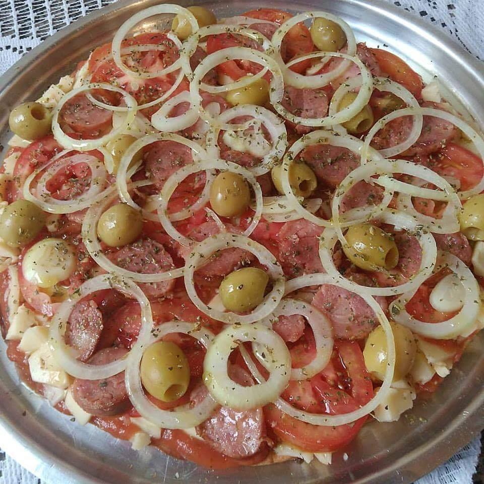 Pizza de liquidificador fácil e prática