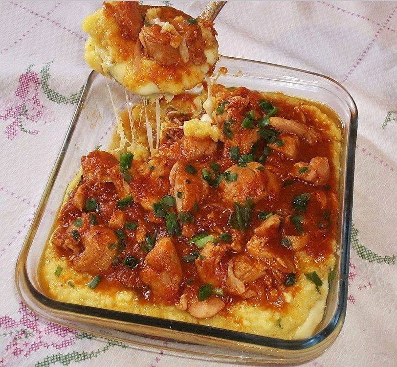 Polenta especial muito saborosa e de dar água na boca