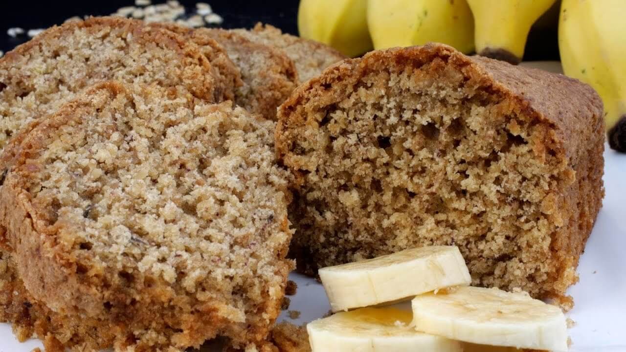 Receita de bolinho de banana com aveia simples