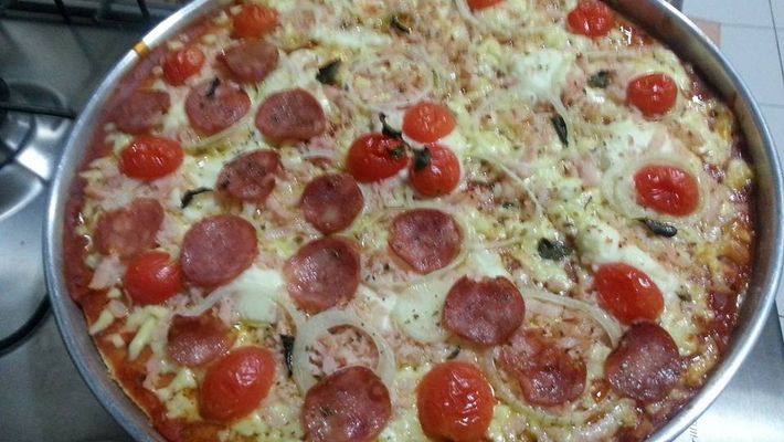 Receita de pizza de liquidificador integral caseira fácil