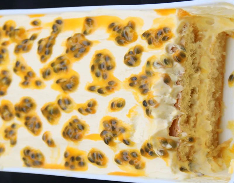 Tiramisu de maracujá caseiro simples de fazer e muito gostoso para comer