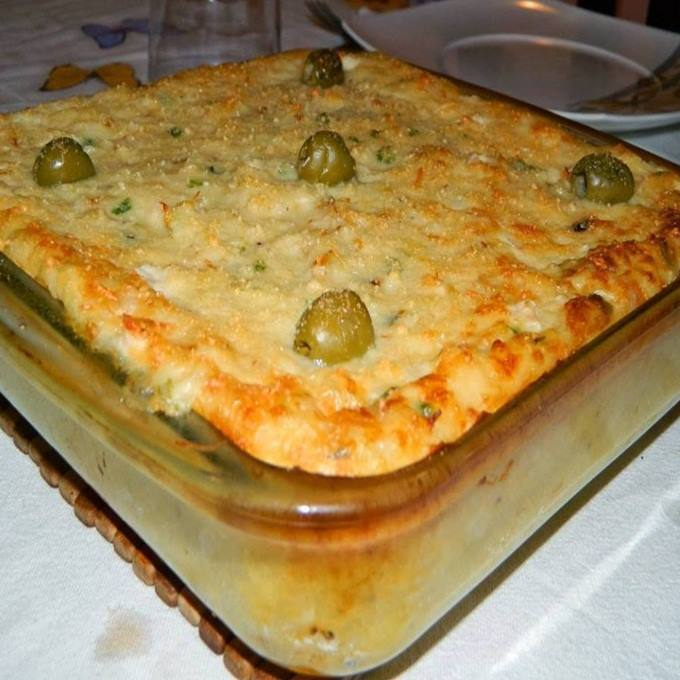 Torta de bacalhau gratinado com batata uma ótima pedida para o seu almoço