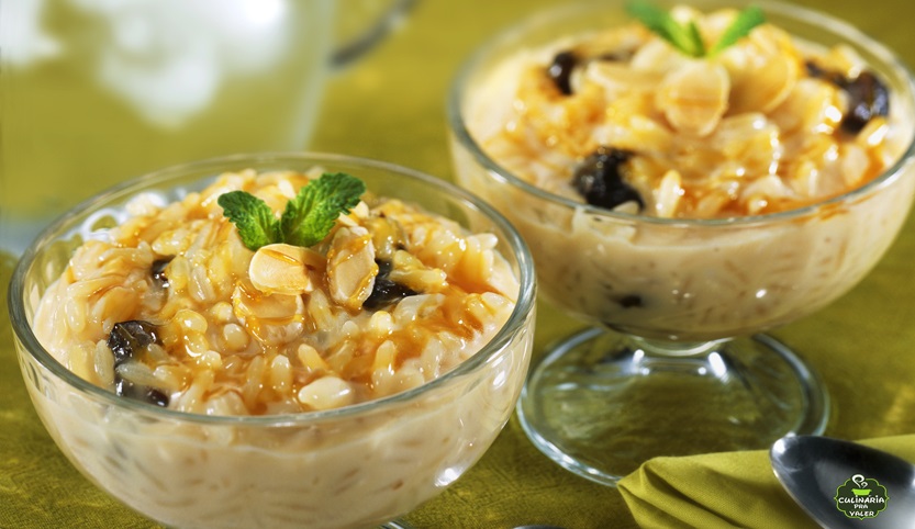 Arroz de doce de leite e ameixa de dar água na boca