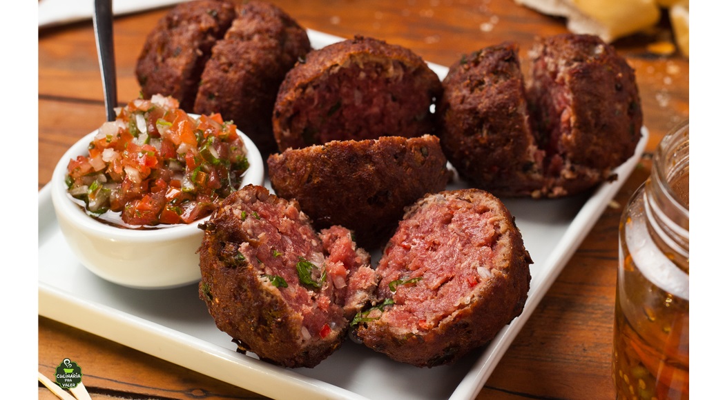 Bolinho de carne moída de boteco sensacional