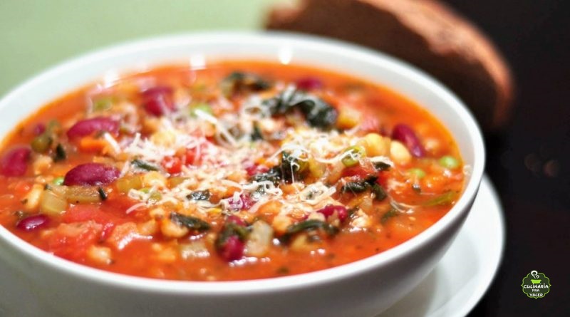 Minestrone prato delicioso e fácil de fazer