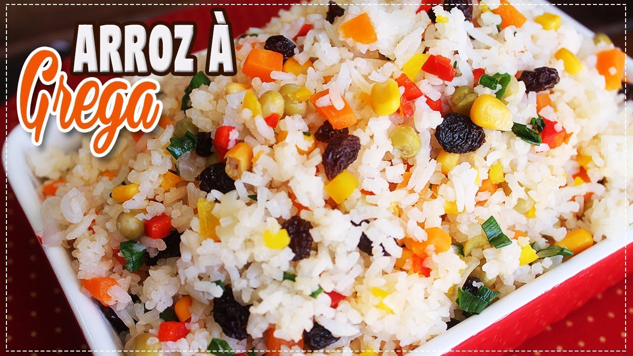 Arroz à grega delicioso