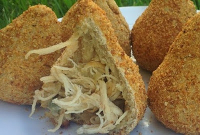 Coxinha de biomassa de banana verde muito fácil