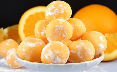 Trufas de laranja deliciosas