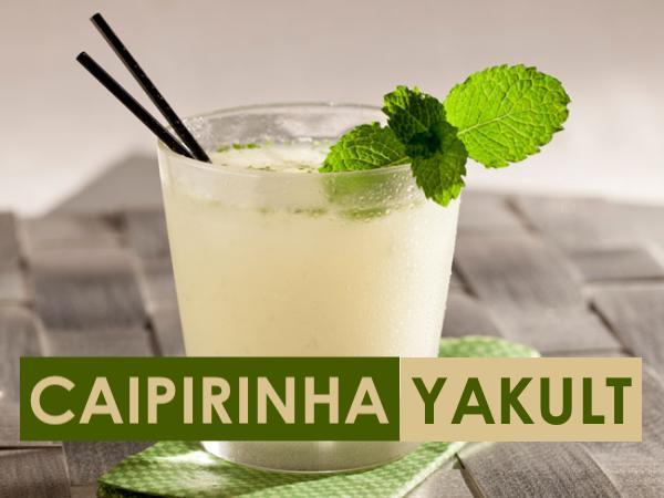 Caipirinha de yakult muito fácil