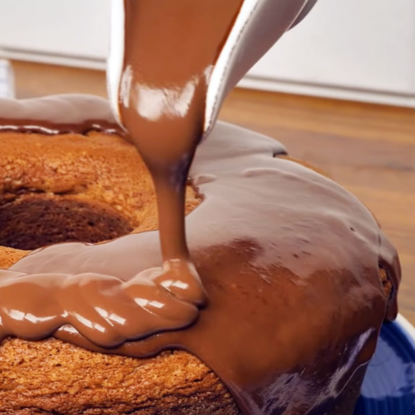 Calda de chocolate para bolo de chocolate muito fácil