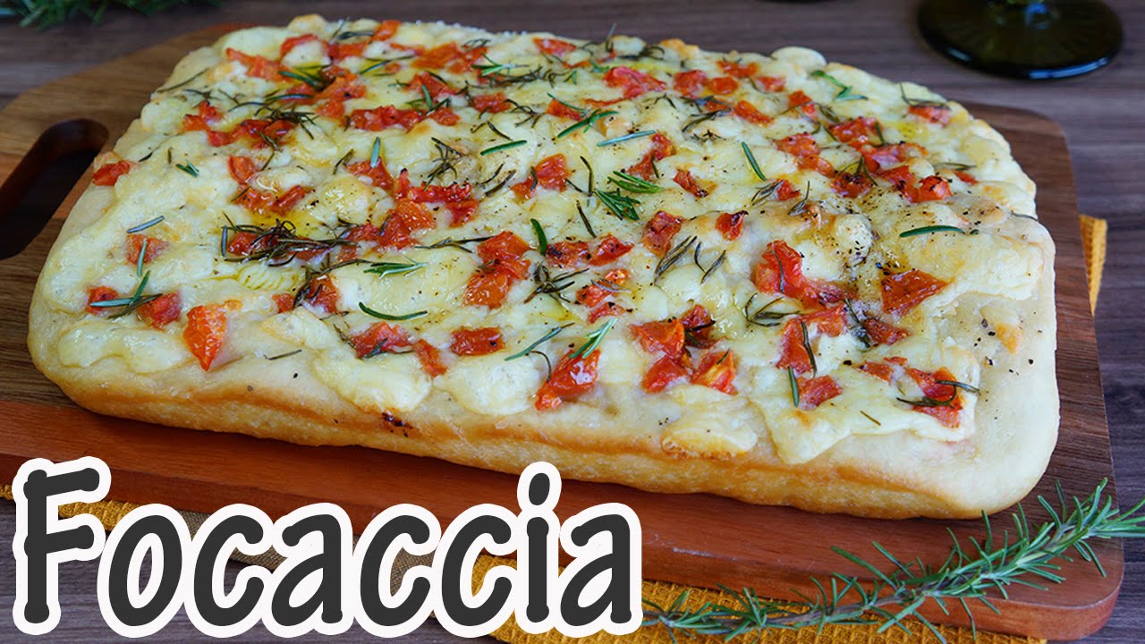 Focaccia muito saborosa e fácil de fazer