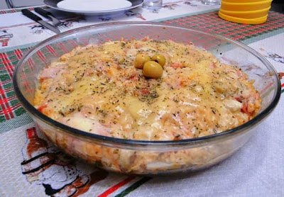 Risoto fácil de pizza delicioso