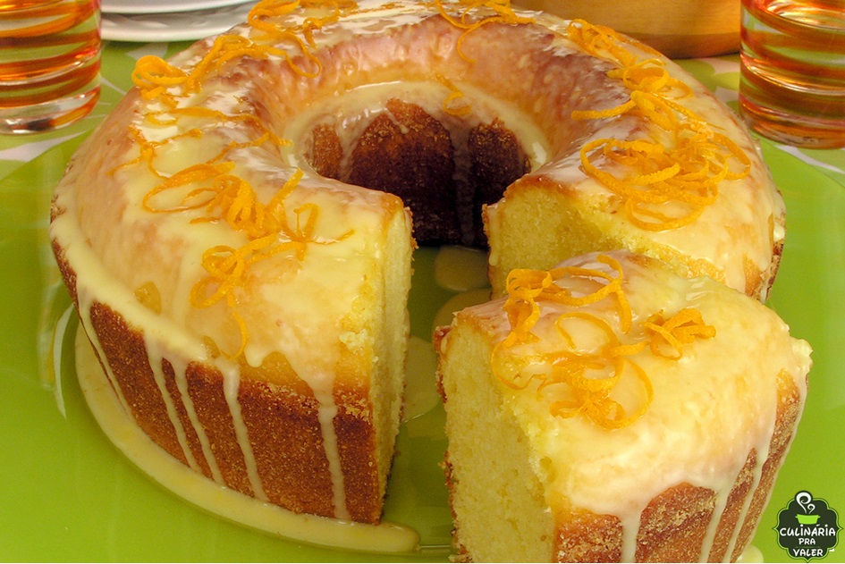 Bolo de laranja molhadinho