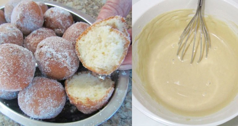 3 receitas de bolinho de chuva, fácil e rápida