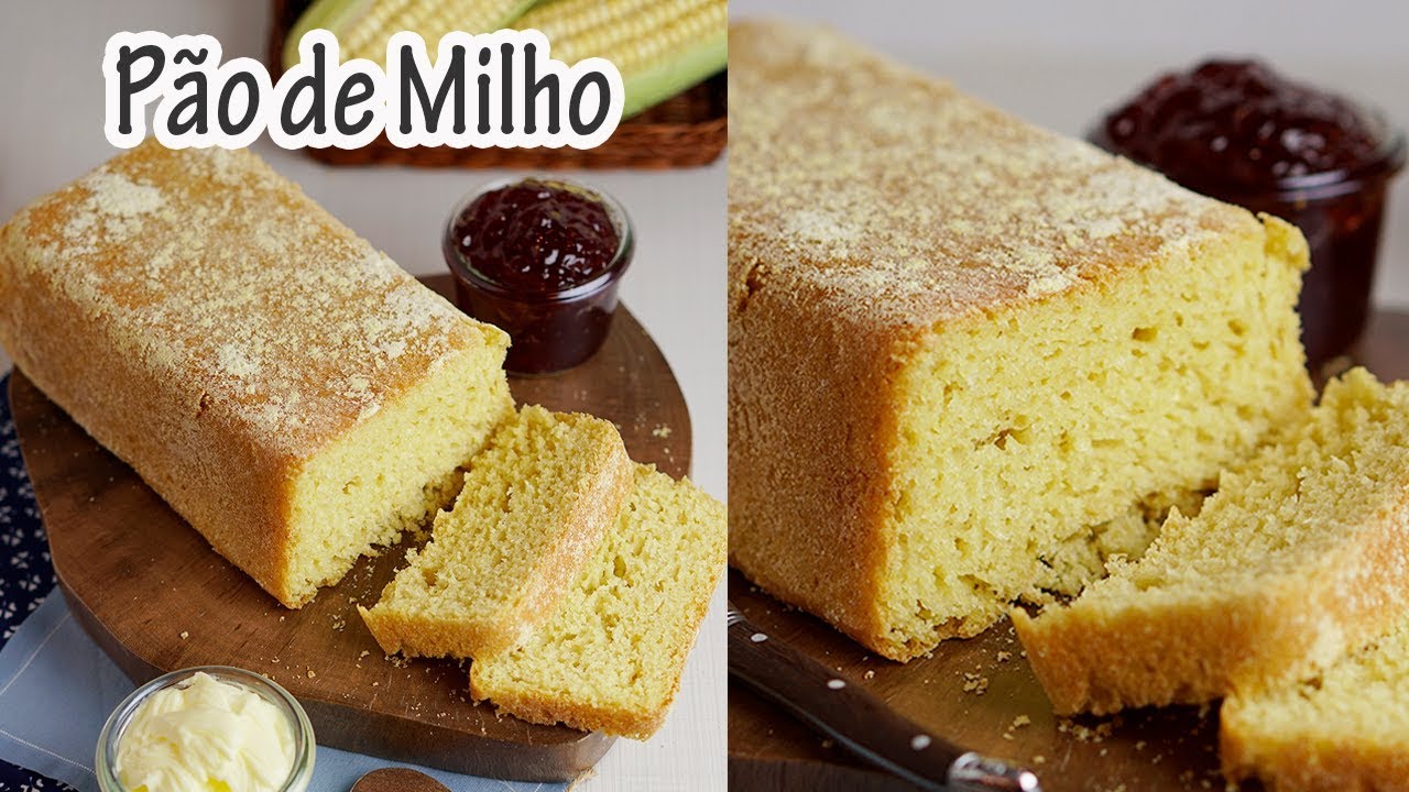 Pão de milho de liquidificador uma delícia