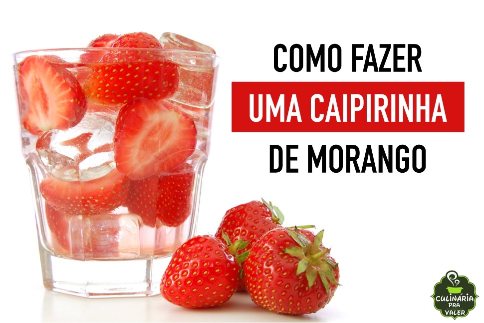 Como fazer de caipirinha de morango muito fácil