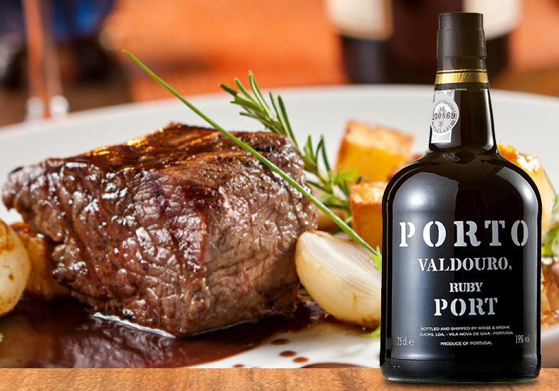 Carne assada com vinho do porto e molho barbecue uma delícia